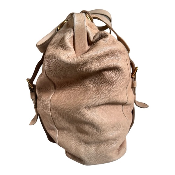 PRADA Authentic Deerskin Large Frame Satchel w/ Lock Frame and Key Clochette - Picture 13 of 15